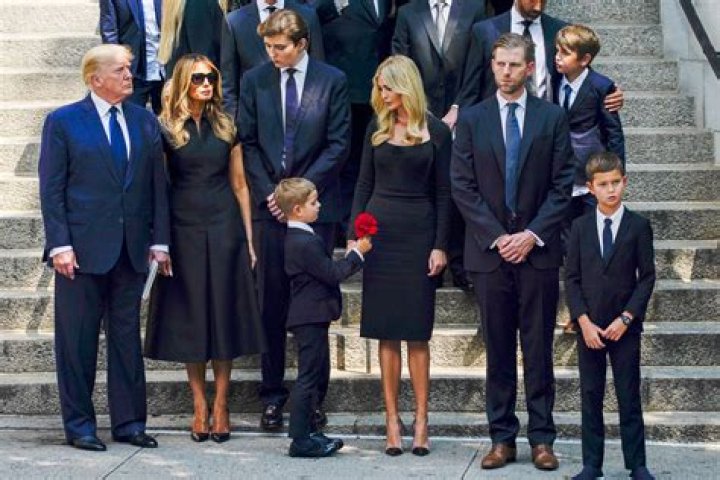 Barron Trump's Poignant Appearance At Ivana Trump's Funeral