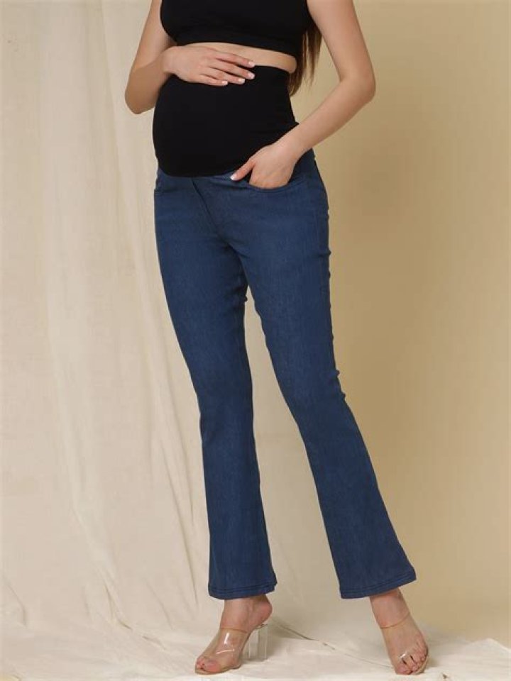 Discover The Perfect Fit: Long And Flowing Bootcut Maternity Jeans