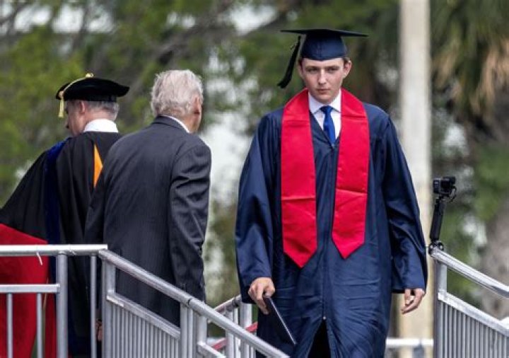 Former President Trump Attends Son Barron's Graduation