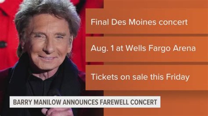 See Barry Manilow Live In Des Moines - Get Tickets Now!