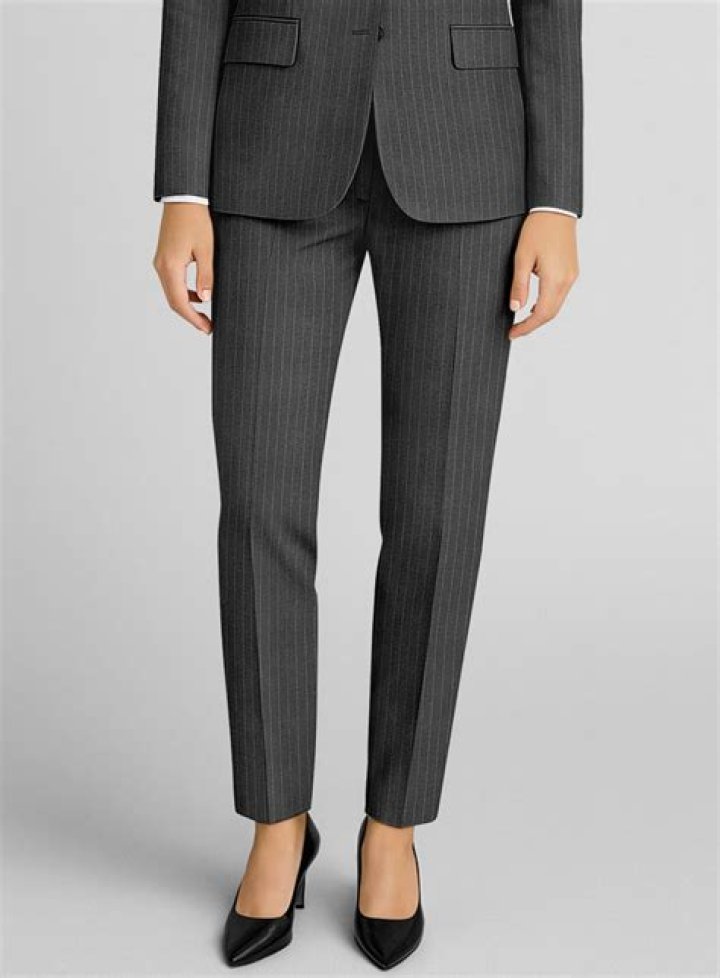 Sophisticated Style: Find Your Perfect Grey Pinstripe Pants For Women