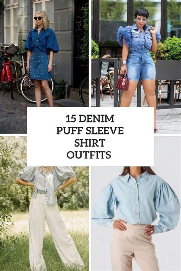 The Ultimate Guide: Elevate Your Style With Denim Puff Sleeve Shirts