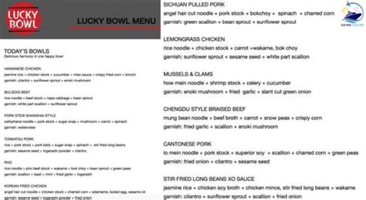 The Ultimate Guide To Lucky Bowl Menu: Discover The Perfect Meal!