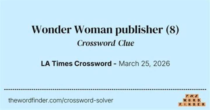 The Ultimate Wonder Woman Publisher Crossword Puzzle Challenge